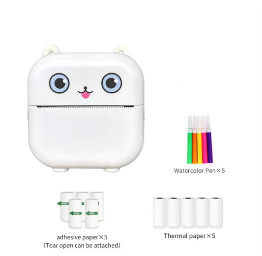 China Wholesale with Fun Stickers 2Inch Screen Dual Lens 0.3MP Instant Printing HD 1080P 16X Zoom Kids Thermal Printer Camera